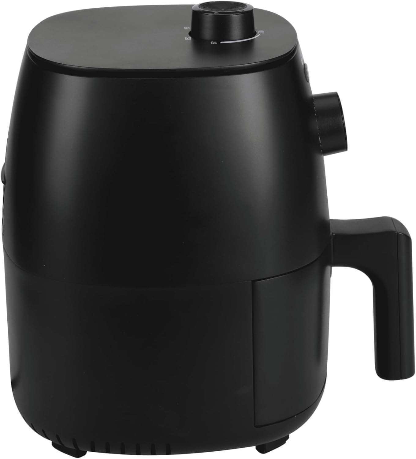 Freidora de aire compacta de 2.2 cuartos de galón, antiadherente, cesta apta para lavavajillas, 1150 W, color negro