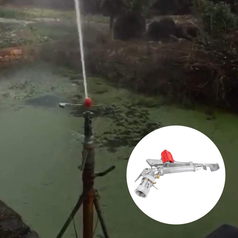 Fydun 1.5in DN40 Fem Thread Rocking Arm Sprinkler Rotation Irrigation Sprinkler Wate Accessories 1.5in DN40 Fem Thread for Family