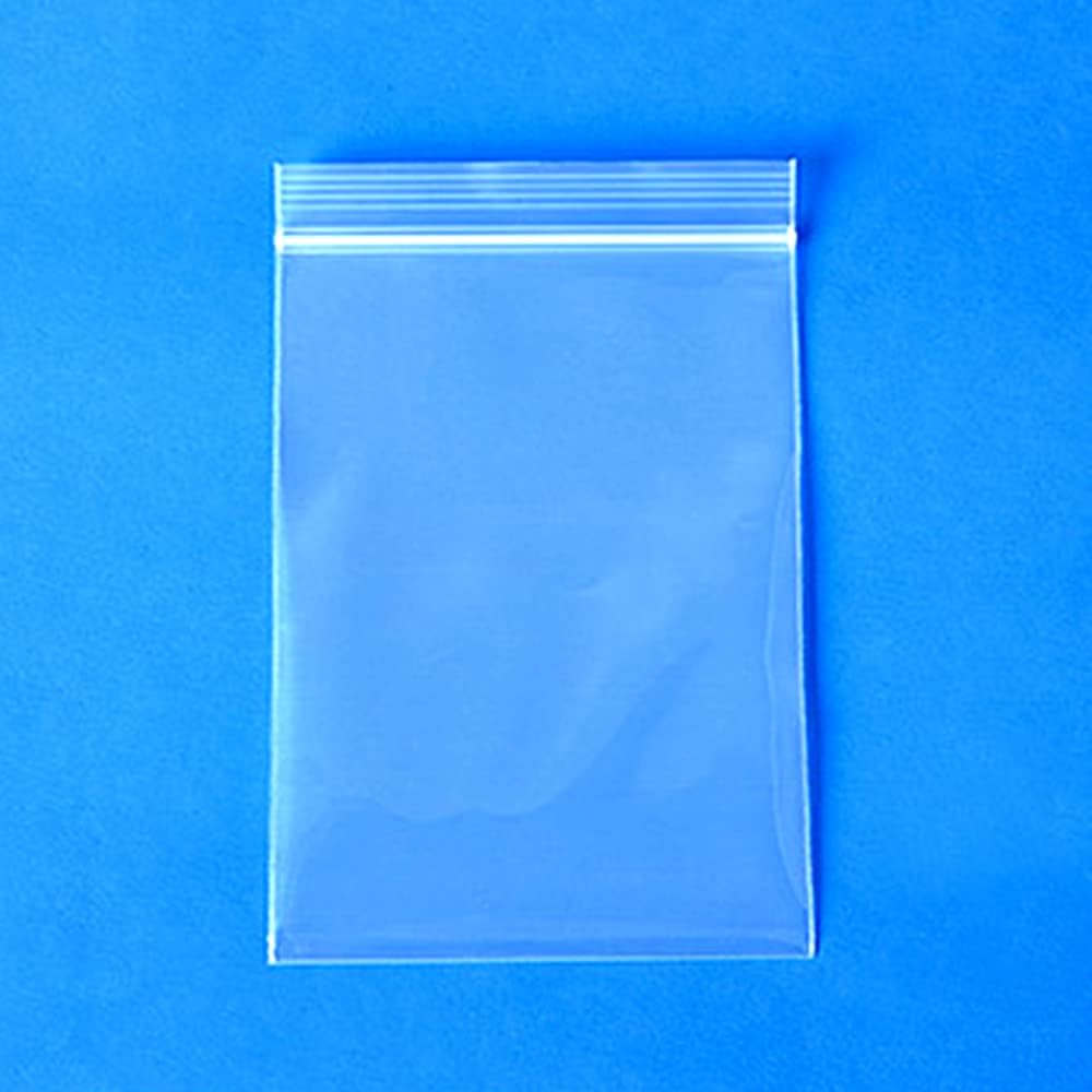 200 bolsas de plástico transparente de 4 x 6 pulgadas, bolsas de almacenamiento de polietileno resellables de 2.6 mil con cremallera para panadería,