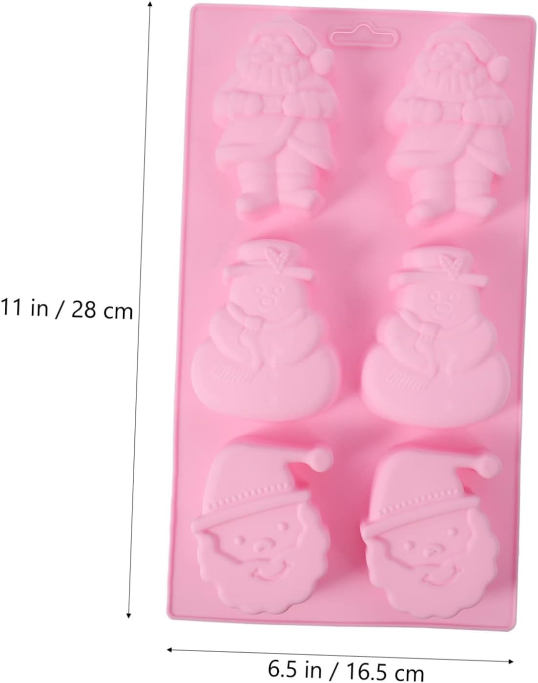 Alasum 2 plantillas de Navidad, molde de silicona para jabón, moldes de fondant, molde de bandeja, moldes de joyería para fundición de Navidad,