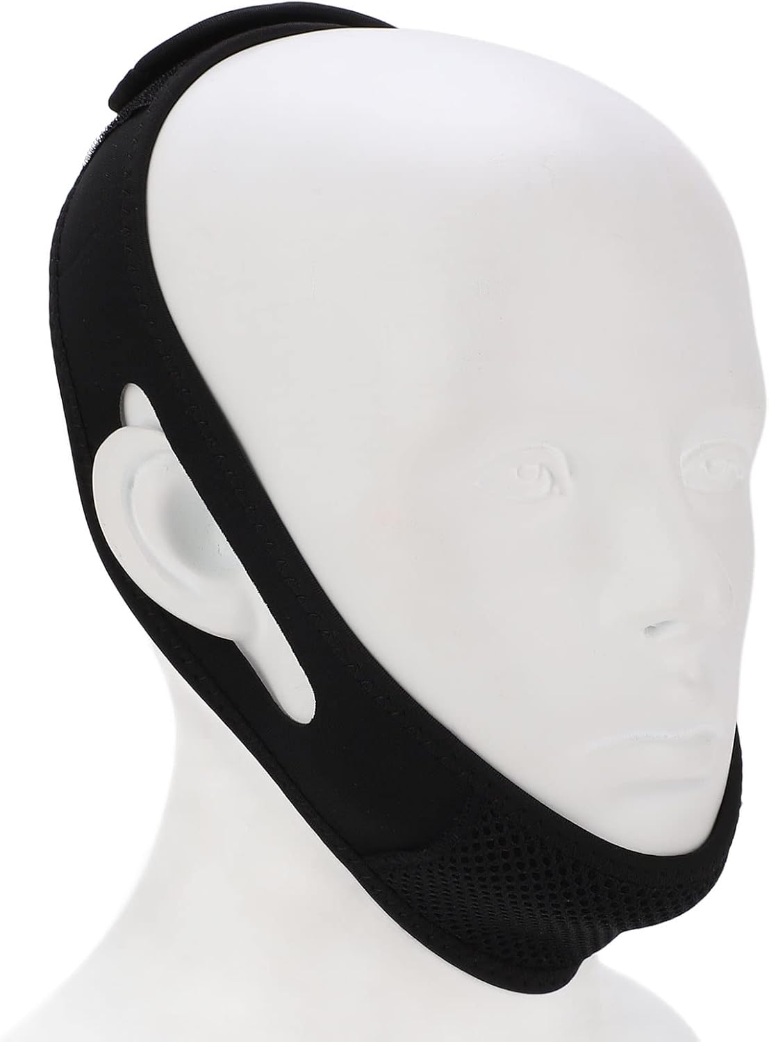 CPAP – Correa de barbilla anti ronquidos para usuarios de CPAP, cinturón de soporte de mandíbula ajustable, correa de levantamiento de barbilla