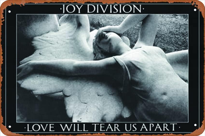 Joy Division (Love Will Tear Us Apart) – Póster musical impreso de 8 x 12 pulgadas, retro, vintage, letrero de metal para decoración de pared