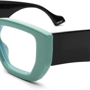 Thick Frame Blue Light Glasses for Women Men,Square Computer Gaming Eyeglasses Anti Eyestrain Thick Frame Blue Light Glasses for Women Men,Square Computer Gaming Eyeglasses Anti Eyestrain