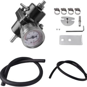 Kit universal de regulador de presión de combustible ajustable, regulador de combustible de aluminio, regulador de presión de inyección de aceite de Kit universal de regulador de presión de combustible ajustable, regulador de combustible de aluminio, regulador de presión de inyección de aceite de