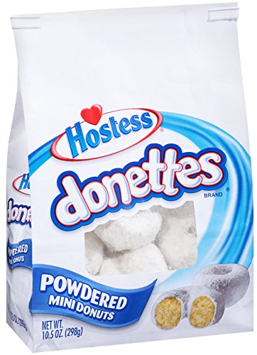 Hostess Bolsa Donette de azúcar en polvo, 10.5 onzas, (6 unidades)