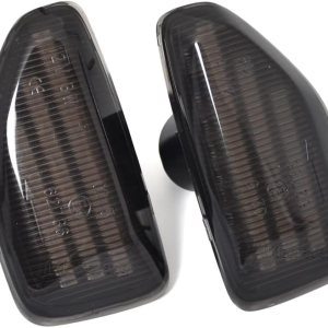 Malcayang Señal de giro lateral LED ámbar para Dacia Logan MCV II Sandero Stepway II Duster II 2012-2022 (negro) Malcayang Señal de giro lateral LED ámbar para Dacia Logan MCV II Sandero Stepway II Duster II 2012-2022 (negro)