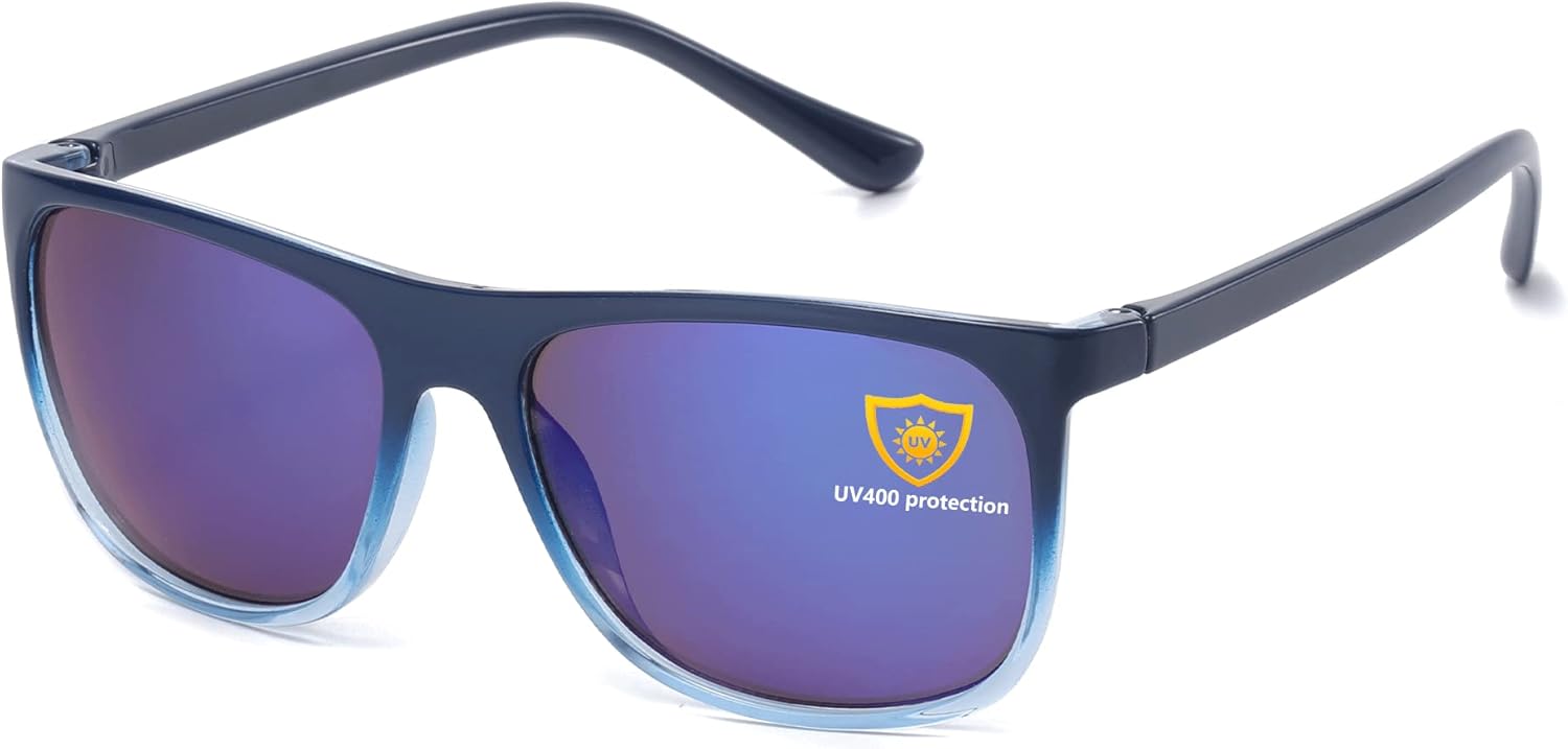 AOSM Classic Round Sunglasses for Women Men Retro Vintage Shades Parent-child Sun Glasses UV400 Protection Plastic Frame