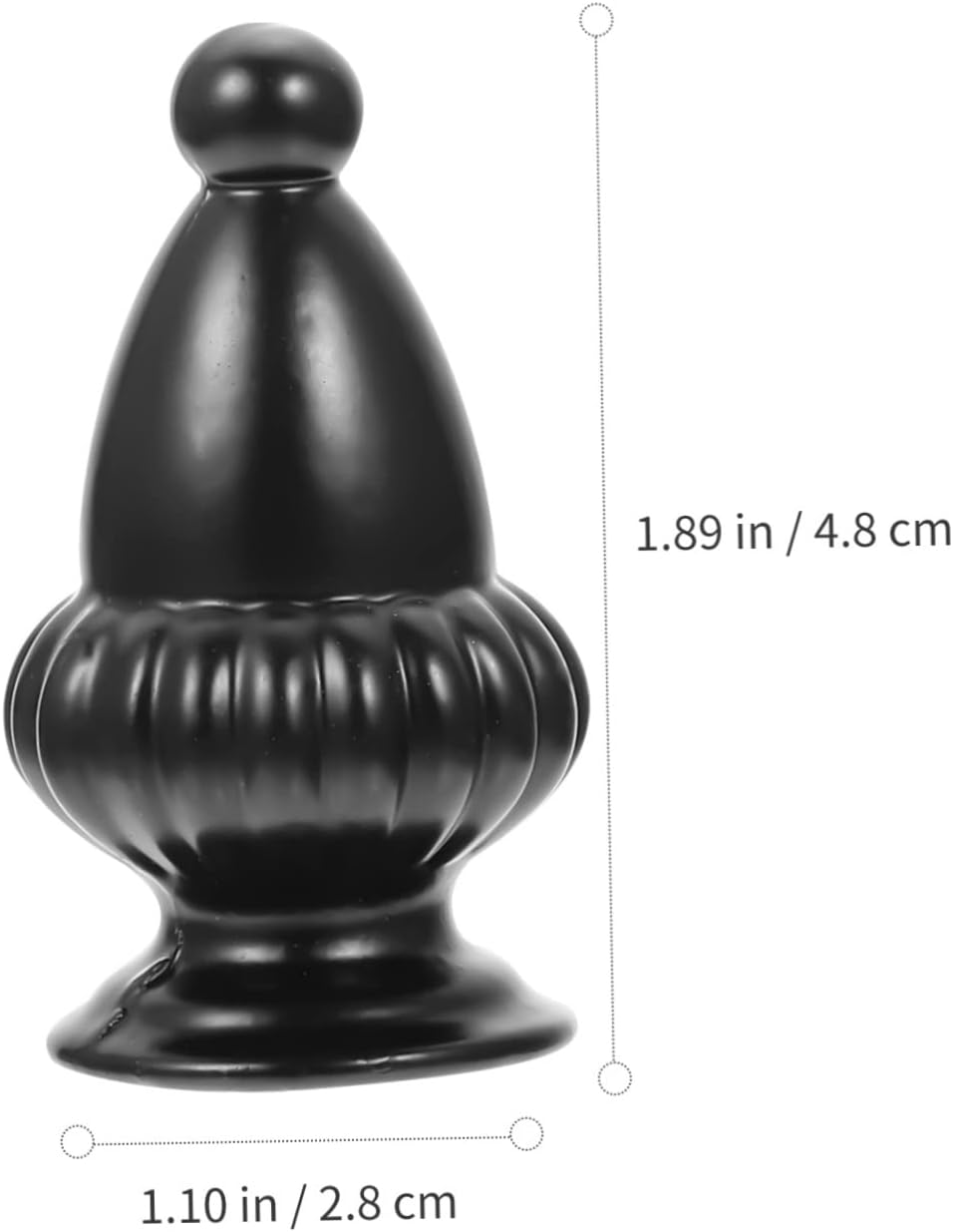 USHOBE 2 piezas de perilla de sombra para interruptor negro para lámpara de techo, perillas negras, tapa de lámpara de repuesto, tapa de lámpara de
