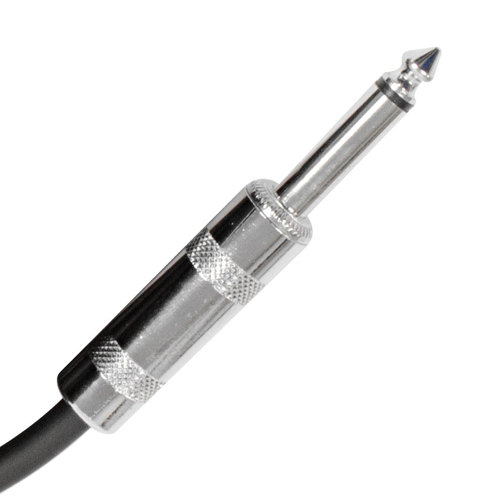 Seismic Audio SAGC20R-Cable de guitarra de ángulo recto a recto amarillo amarillo de 20 pies