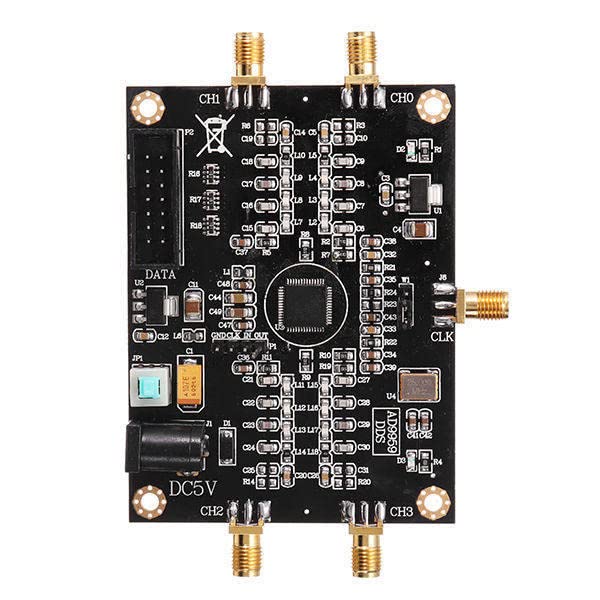 Módulo de cuatro canales DDS del generador de señal AD9959 de la fuente de señal del RF