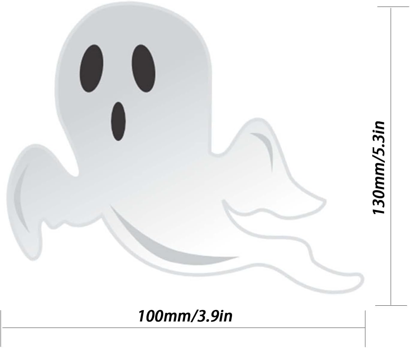Adhesivo 3D para ventana de fantasma, Halloween para ventanas de vidrio, calcomanías de fantasma 3D de PVC para decoración del hogar de Halloween
