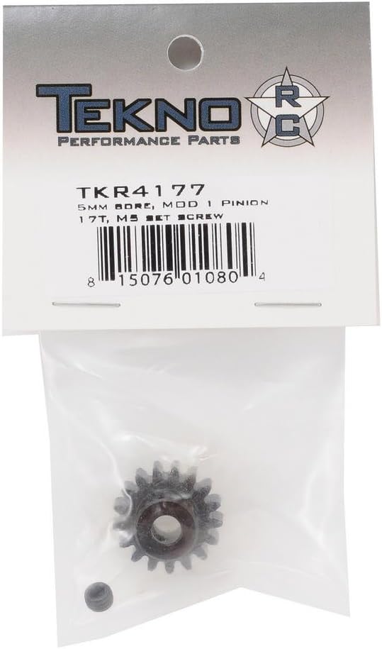 TEKNO RC LLC M5 Engranaje de piñón 17t MOD1 0.197 in agujero M5 Tornillo de ajuste TKR4177 Engranajes y diferenciales