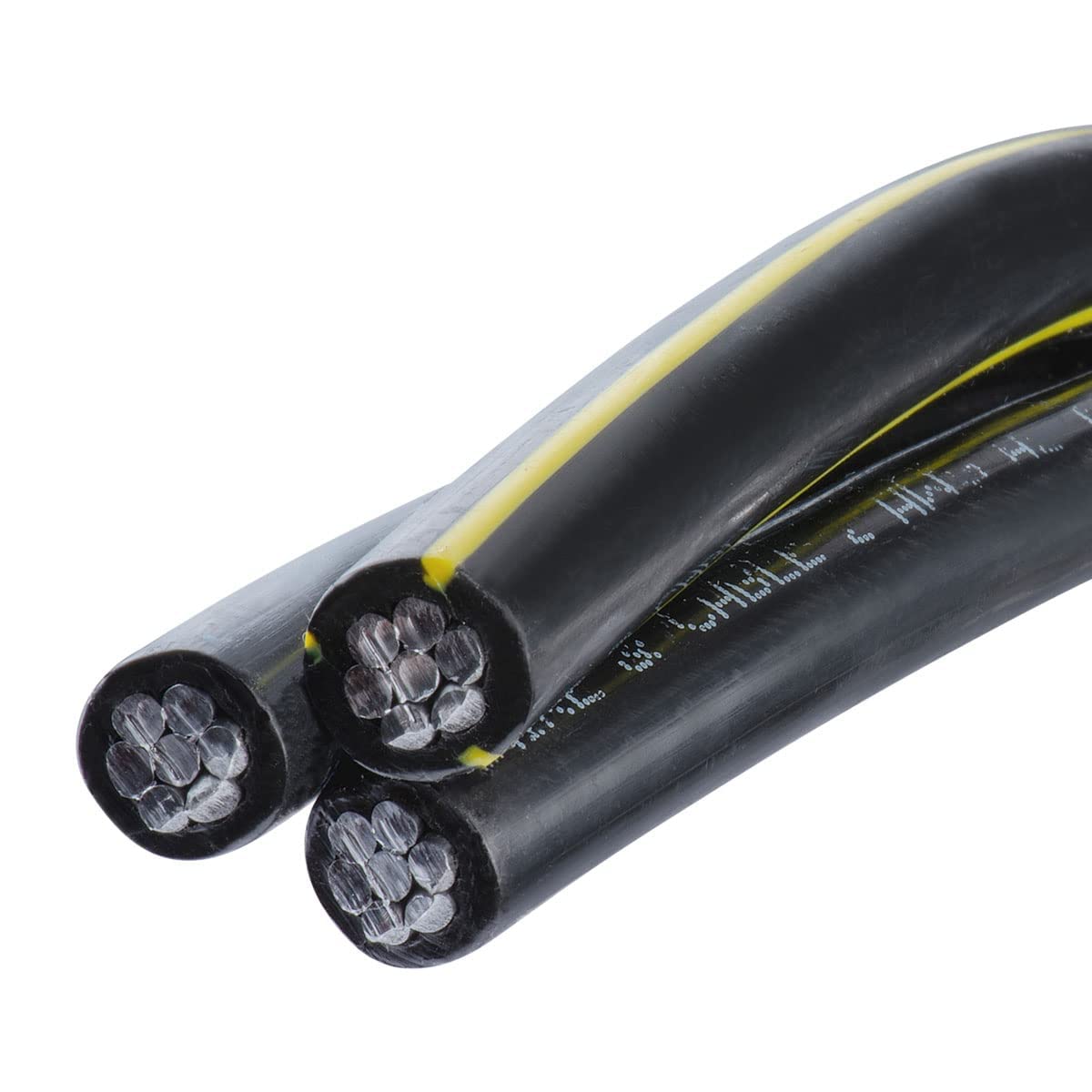 NASSAU ELECTRICAL SUPPLY Aluminio 2-2-2 Triplex URD Ramapo 100 AMP Cable de servicio de alambre de entierro directo (100 pies)