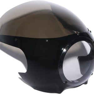 XMT-Moto – Pantalla de carenado de faros delanteros de 5.75 pulgadas, 5-34 pulgadas, color negro y humo retro Cafe Racer Drag se adapta a Harley XMT-Moto – Pantalla de carenado de faros delanteros de 5.75 pulgadas, 5-34 pulgadas, color negro y humo retro Cafe Racer Drag se adapta a Harley