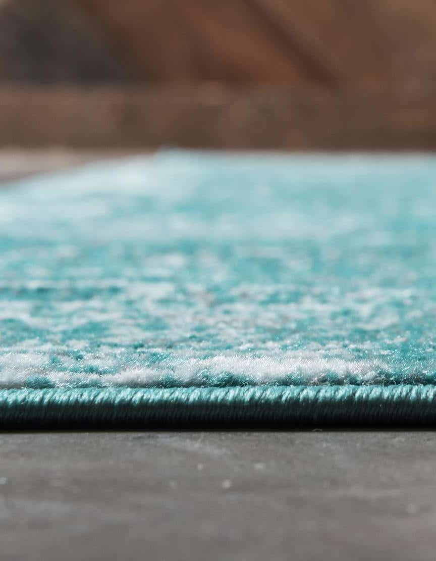 New Area Rug – Traditional – Vintage – Abstract – Indoor – Carpet – Collection (2′ x 13′ 1″ Runner, TurquoiseIvory)