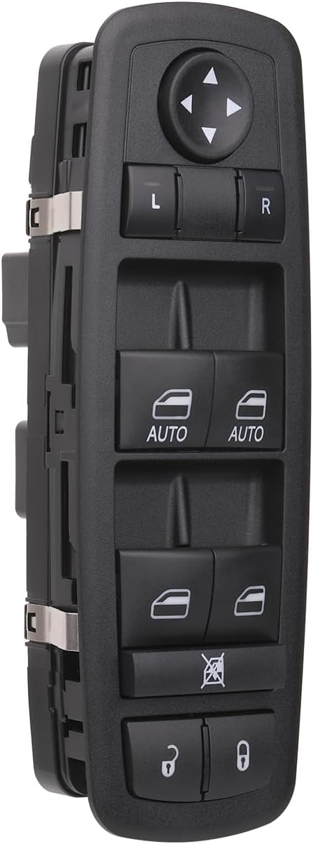 Interruptor de ventana Botón de control de energía del lado del conductor compatible con 12 13 14 Chrysler Town & Country, Dodge Grand
