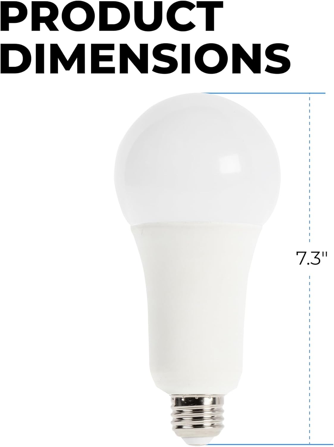 Bombillas LED superbrillantes equivalentes a 200 W, paquete de 2 unidades de 3750 lúmenes, 4000 K, blanco natural, PS25 (A25), 30 W, no regulable,