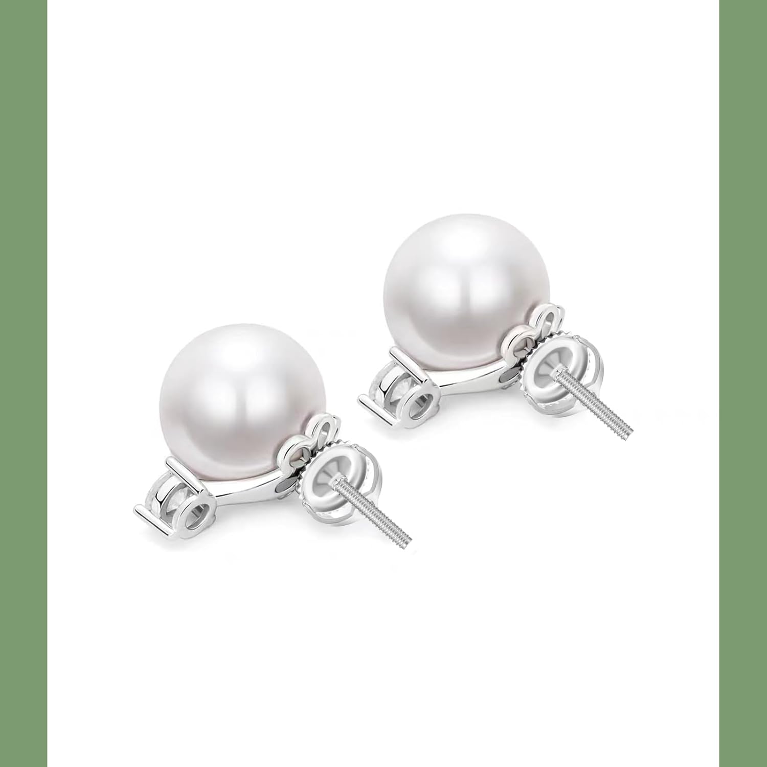 2 pares de aretes de repuesto de rosca de plata de ley 925 para tachuelas, hipoalergénicos chapados en oro seguros para postes roscados de 0.032