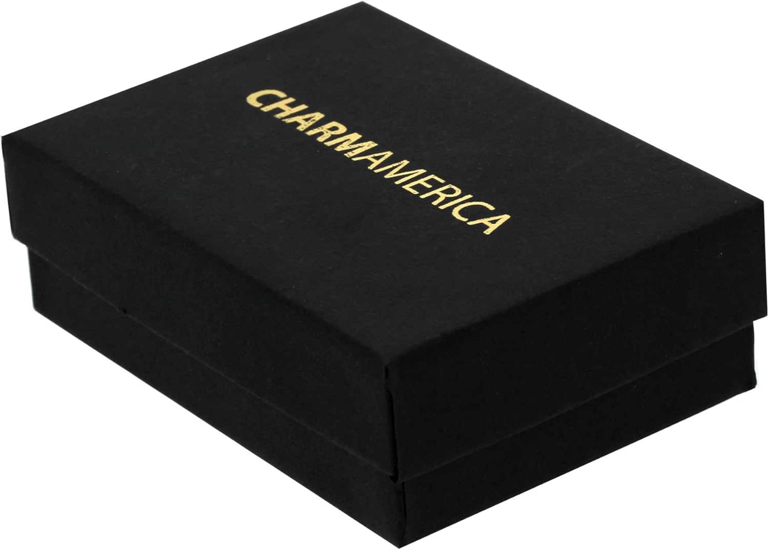 Charm America – Charm de amor vertical de oro – Oro macizo de 10 quilates