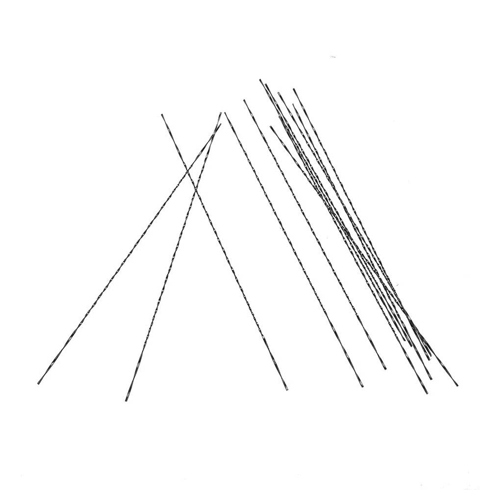12 hojas de sierra de desplazamiento con dientes en espiral para cortar madera, metal, plástico, corte tallado para Bosch, etc. (4#)