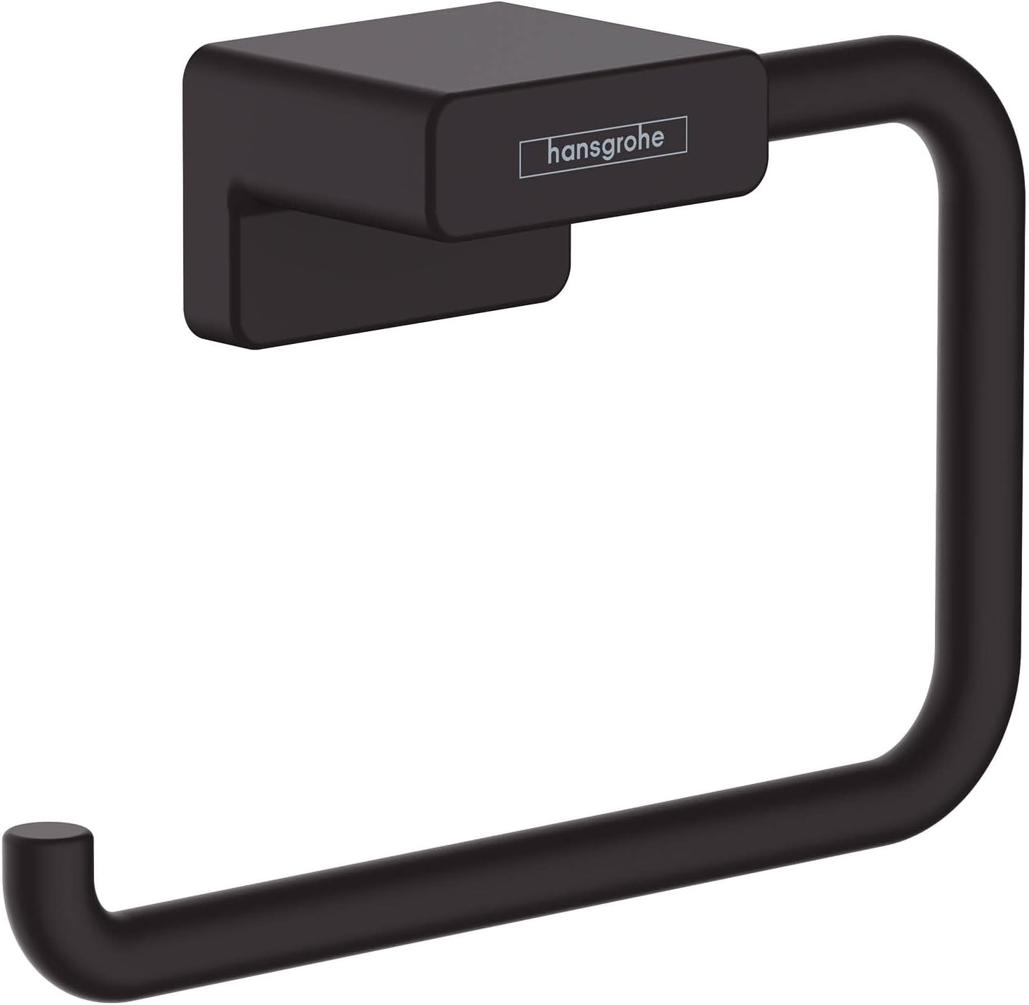 Hansgrohe AddStoris 41771670 – Portarrollos sin tapa (6.0 in), color negro mate