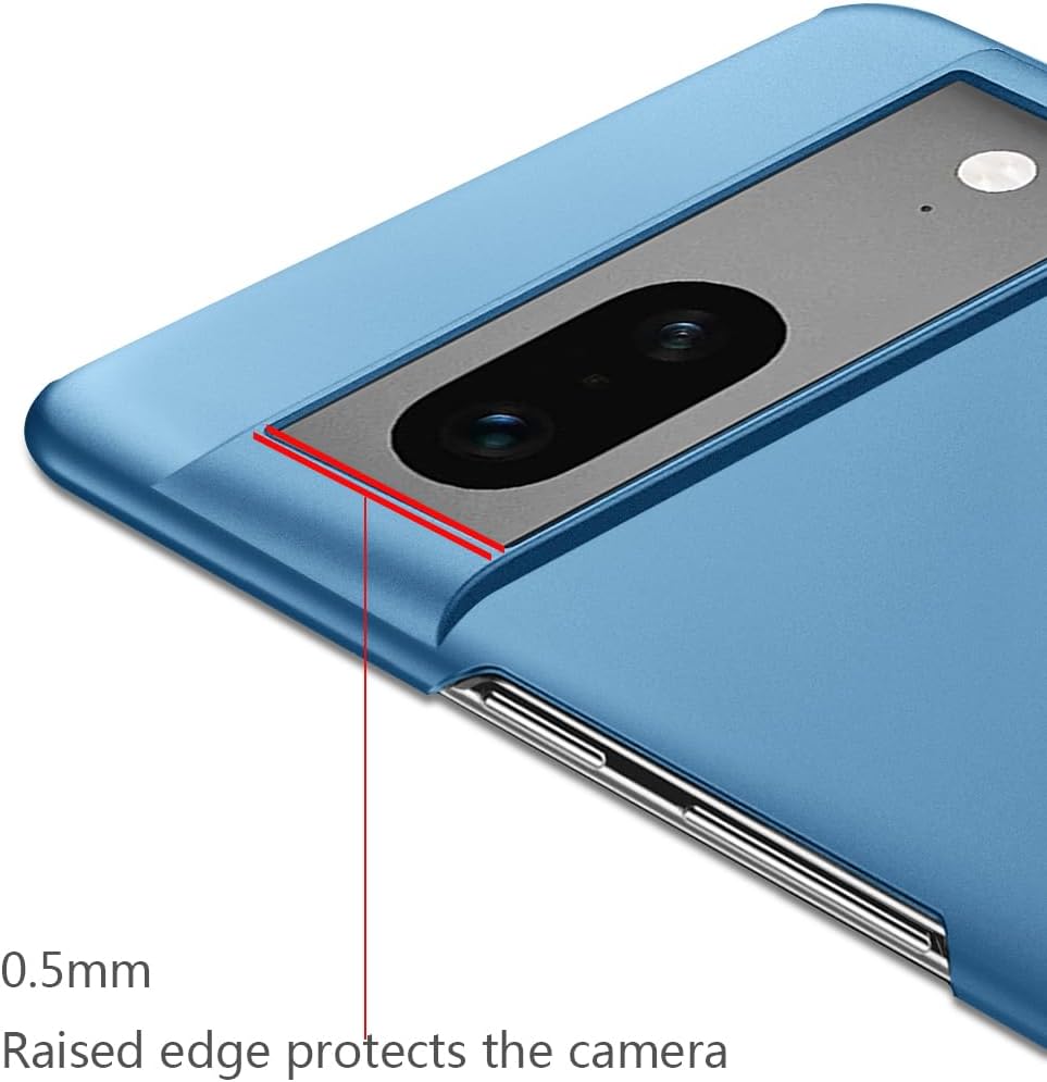 Bastmei Funda para Google Pixel 7 5G (2022), extremadamente ligera, ultra ligera, súper delgada, protección de cámara, carcasa de PC dura para