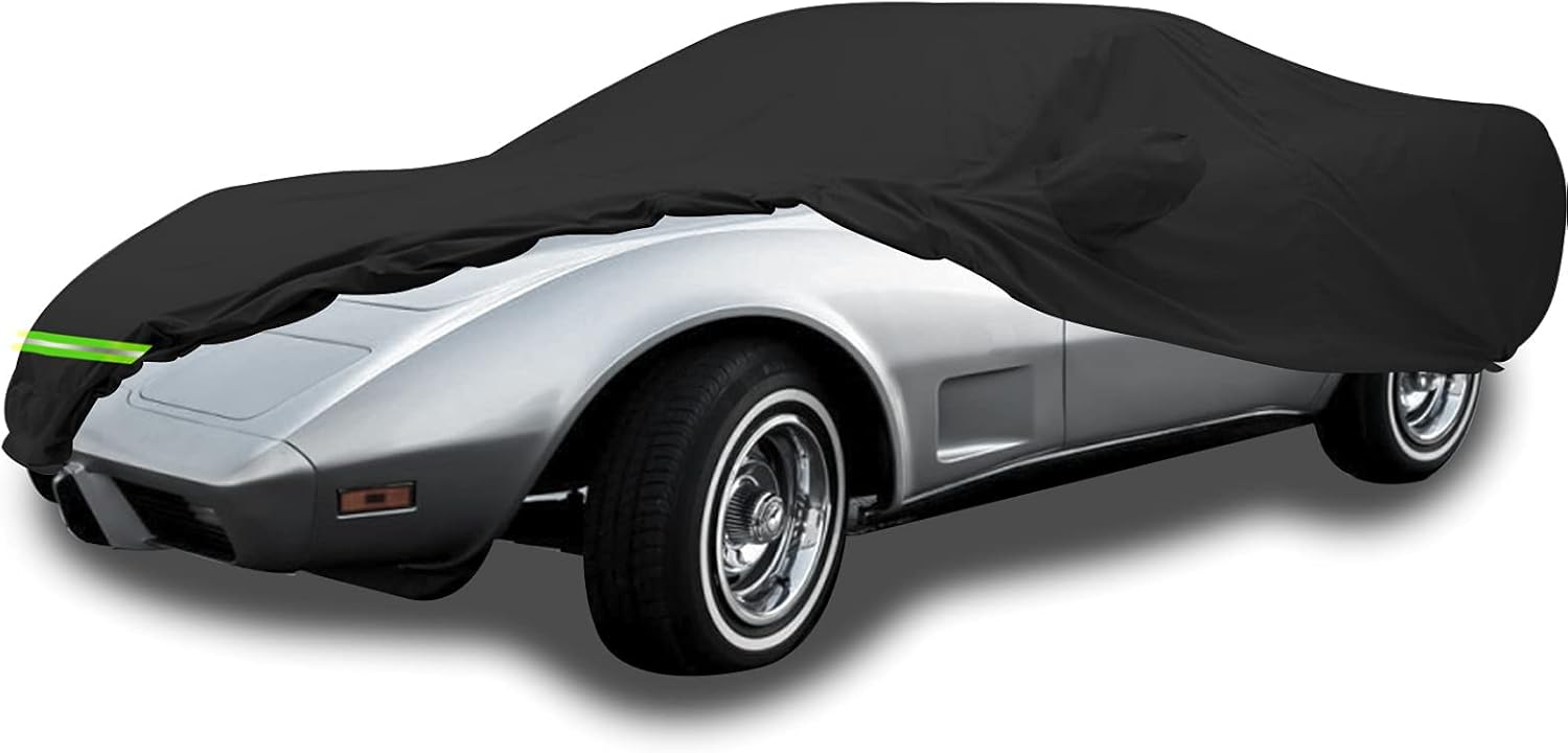 YIXIN Fundas impermeables para automóvil para 1968-1982 C3 Corvette, cubierta de automóvil 190T cubre ajuste del cliente correa 100% impermeable