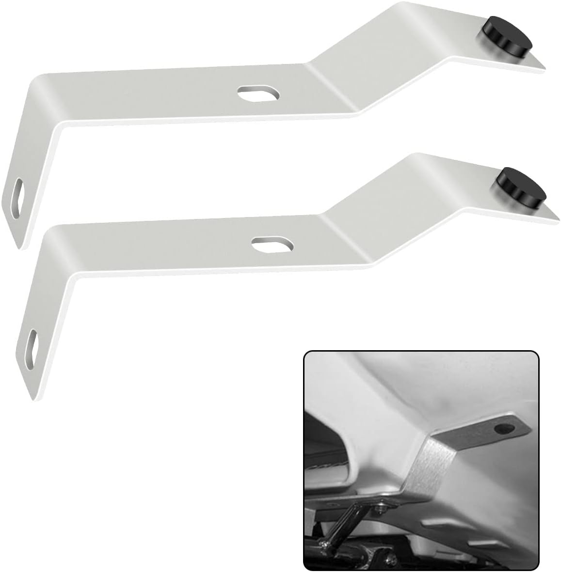 Soporte de guardabarros trasero compatible con Yamaha Banshee 350 YFZ350 1987-2006, paquete de 2