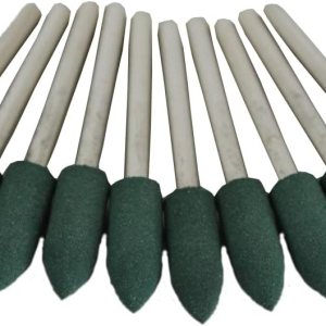 TEMO 10 piezas de 0.236 in (14 pulgadas) herramienta giratoria de goma bala de pulido con vástago de 0.118 in (18 pulgadas) para herramientas TEMO 10 piezas de 0.236 in (14 pulgadas) herramienta giratoria de goma bala de pulido con vástago de 0.118 in (18 pulgadas) para herramientas