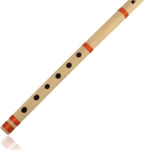 Flauta de bambú de madera india auténtica de 14 pulgadas en clave “B”, grabador de instrumentos musicales de viento de madera, Bansuri tradicional, Flauta de bambú de madera india auténtica de 14 pulgadas en clave “B”, grabador de instrumentos musicales de viento de madera, Bansuri tradicional,