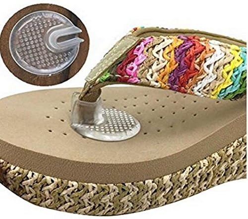 5 pares de protectores de silicona para chanclas, sandalias transparentes, protectores de gel para los dedos de los pies, cojines protectores de