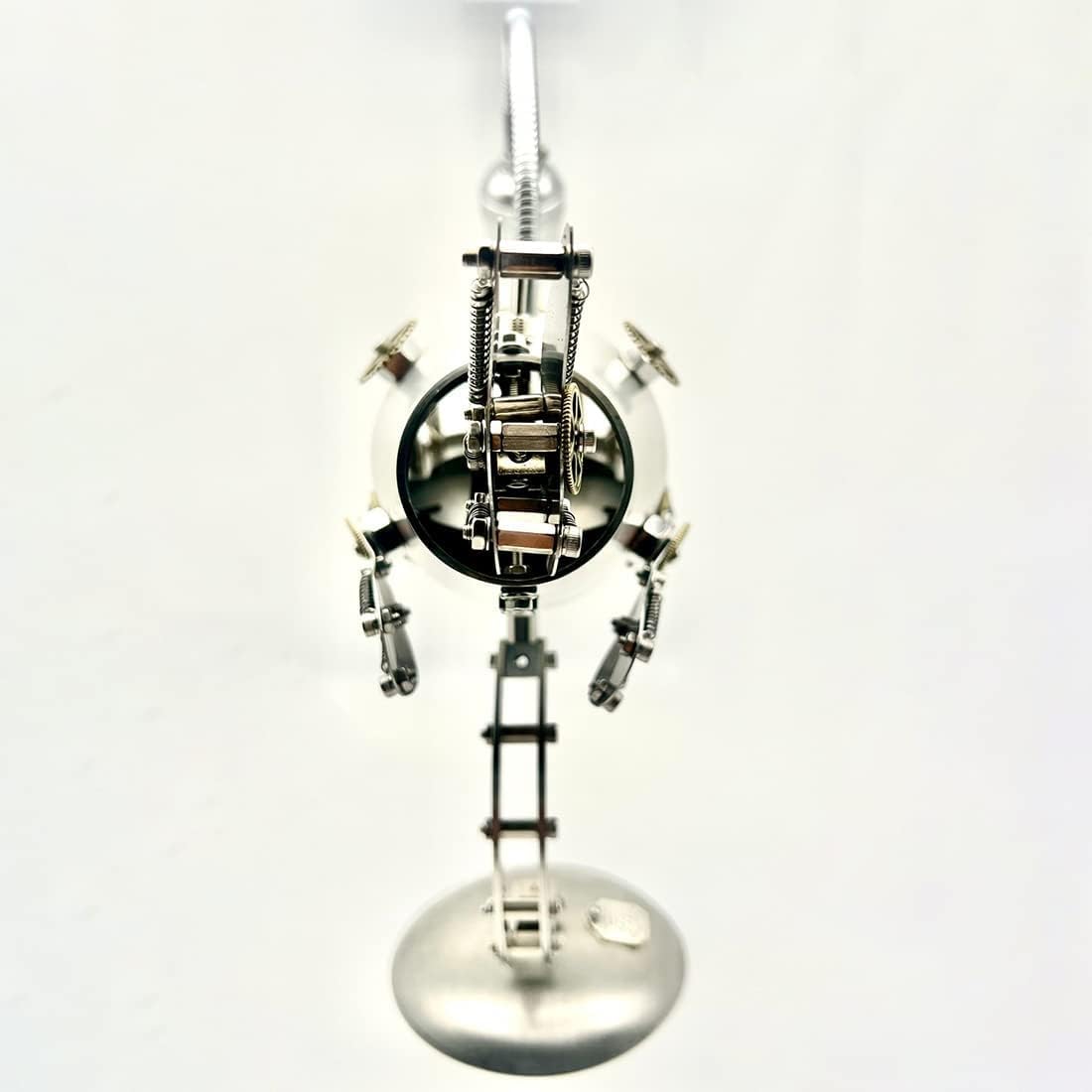Rompecabezas de metal 3D, kit de manualidades para manualidades, modelo de lámpara de escritorio de pez pescador de metal 3D, para aliviar el estrés