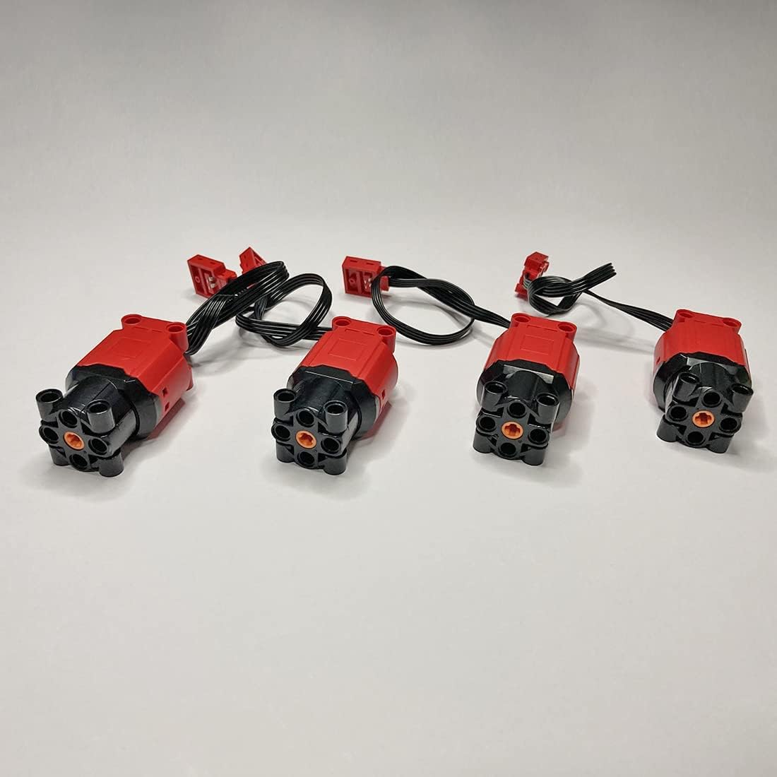 Goshfun – Juego de construcción de 11 piezas de modificación de potencia del motor, 4 motores L, 1 servomotor, 1 caja de batería, 3 módulos LED, 1