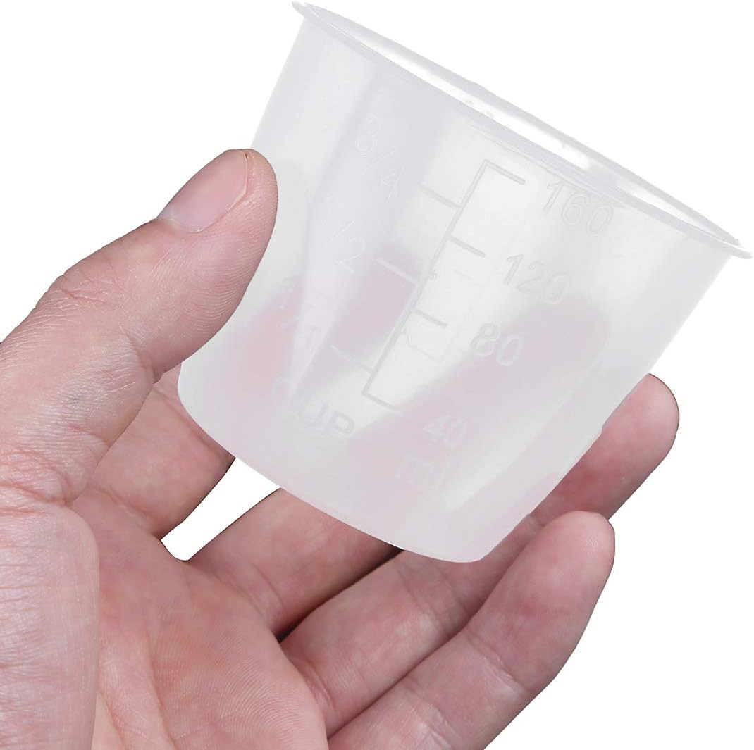 Vasos medidores graduados transparentes de plástico, tazas medidoras de arroz, tazas eléctricas de repuesto, suministros de cocina, paquete de 5