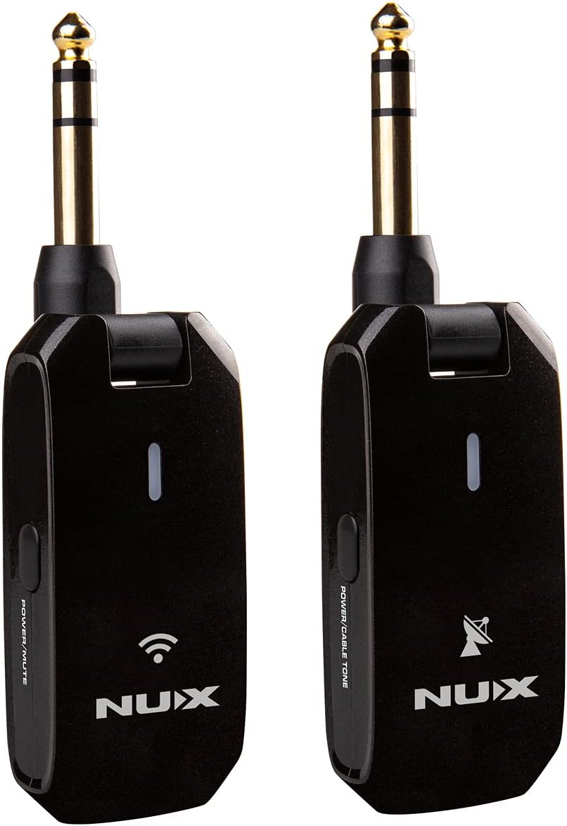 NUX C-5RC 5.8GHz Sistema de guitarra inalámbrica para guitarra activa o pasiva, estuche de carga incluido, receptor transmisor inalámbrico de