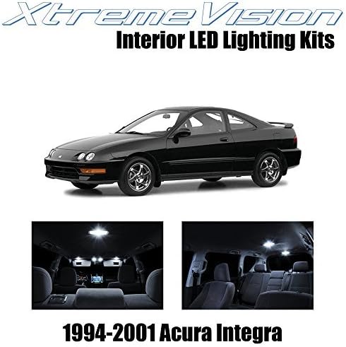 XtremeVision LED interior para Acura Integra 1994-2001 (6 piezas) kit de LED interior blanco puro + herramienta de instalación