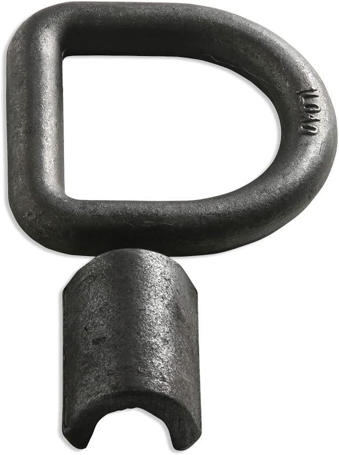 DC Cargo – Anclajes de amarre con anillo en D soldado  34 pulgadas (paquete de 4) acero forjado resistente con ABS de 27,000 libras  Anillos en D