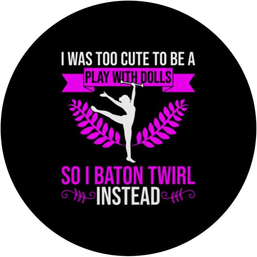 Majorette – Diseño de animadora para Baton Twirler PopSockets Standard PopGrip