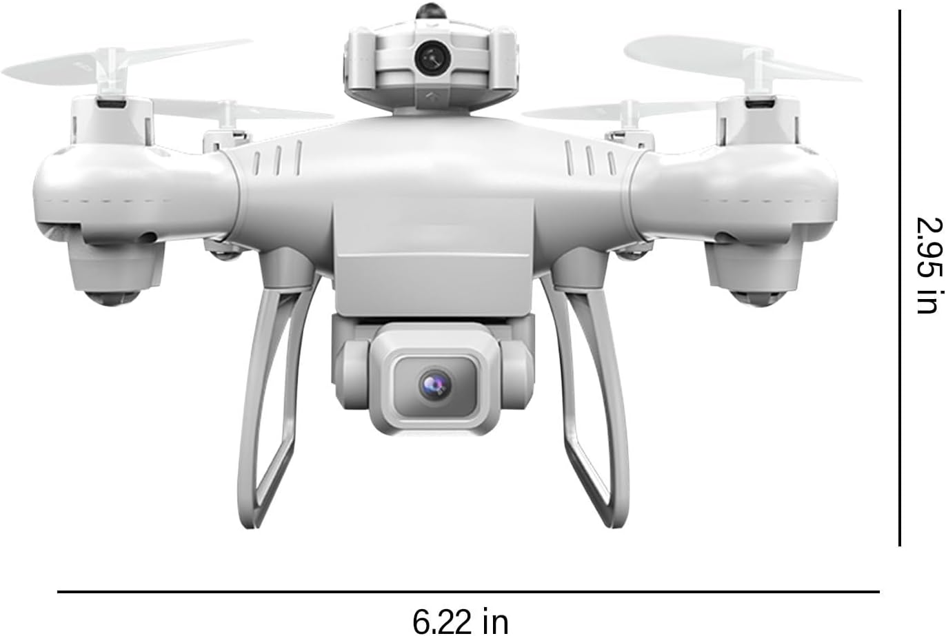 Gbsell Mini dron con cámara dual 1080p HD FPV Control remoto Juguetes regalos para niños niñas con altitud de retención modo sin cabeza Ajuste de