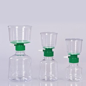 Biologix – Unidad de filtración al vacío de laboratorio Filtro superior de botella, embudo y receptor de 16.9 fl oz, membrana CA, tamaño de poro de Biologix – Unidad de filtración al vacío de laboratorio Filtro superior de botella, embudo y receptor de 16.9 fl oz, membrana CA, tamaño de poro de