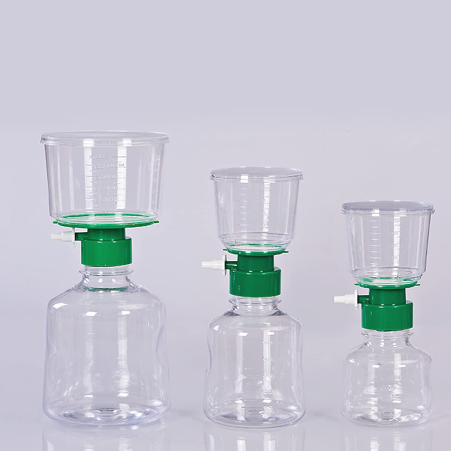 Biologix – Unidad de filtración al vacío de laboratorio Filtro superior de botella, embudo y receptor de 16.9 fl oz, membrana CA, tamaño de poro de