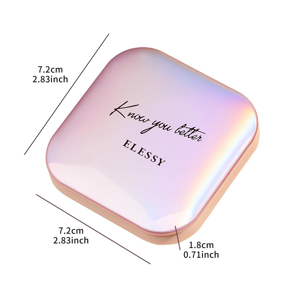 ELESSY – Paleta de maquillaje iluminador, paleta de iluminadores faciales de larga duración, paleta de maquillaje, iluminador brillante, polvo para