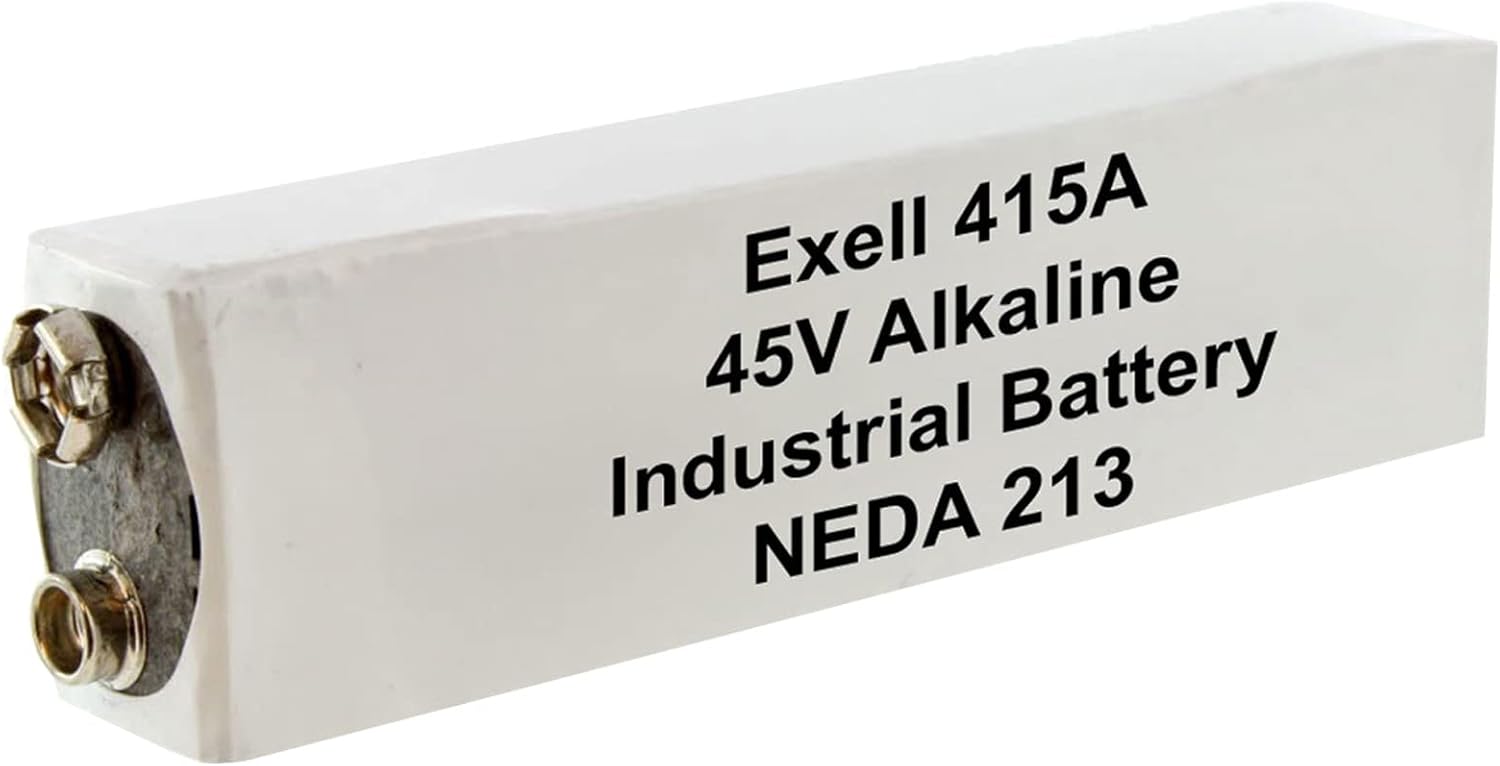 Exell Battery Batería alcalina 415A 45V NEDA 213 compatible con reemplazos 213, 30F20, 415, 415A, 502, A415, B102, BLR-102, BLR102, E210, ER-415,