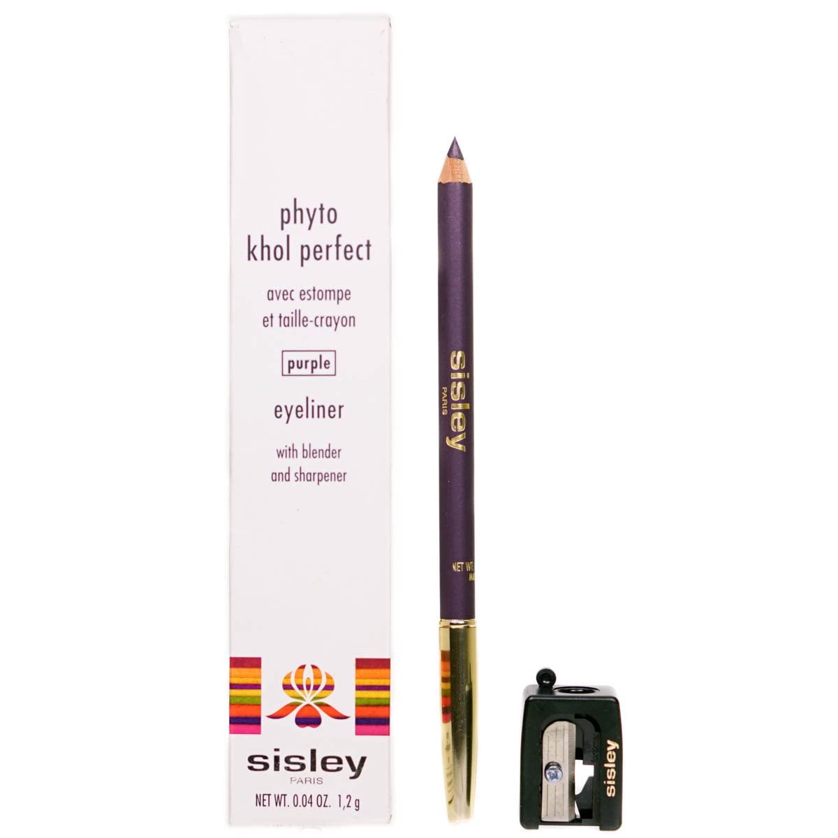 Sisley Phyto Khol Perfect Delineador de ojos con licuadora y sacapuntas, 8 morado para mujeres, delineador de ojos de 0.04 onzas