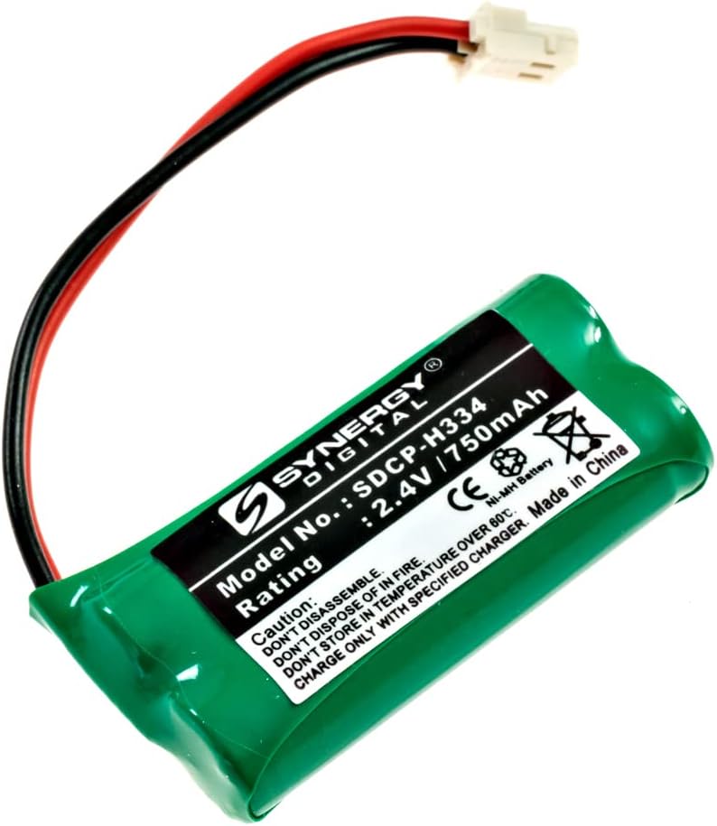 Synergy Digital Batería de teléfono inalámbrica, compatible con Vtech CS6929-2 inalámbrico, (Ni-MH, 2.4V, 750 mAh) ultra alta capacidad, compatible