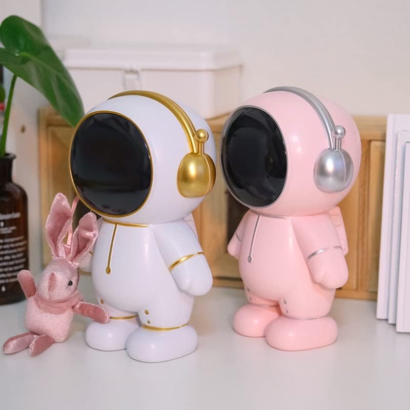 Alcancía de astronauta, bonita caja de dinero de astronauta, figura de astronauta, decoración de escritorio, estatua, adorno divertido de astronauta