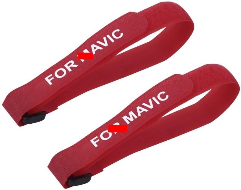 2pcs Propeller Stabilizers Velcro Fixing Strap for Mavic Air 2Mavic MiniMavic Mini 2Mavic 2Mavic ProFimi X8SE Accessories (Color  Red)