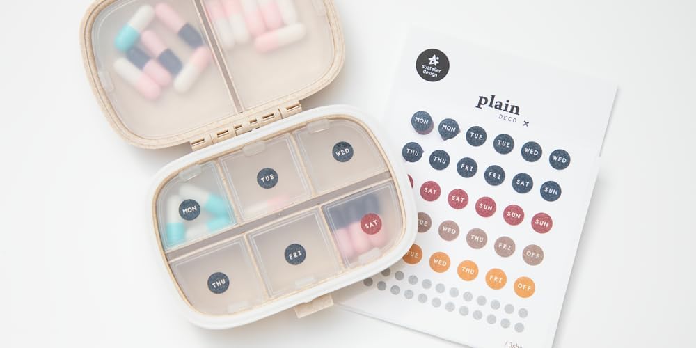 Organizador de pastillas de viaje con 8 compartimentos, contenedor de píldoras para medicamentos, vitaminas, joyas y artículos pequeños, farmacia de