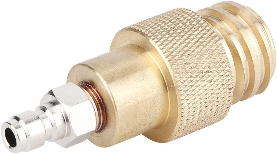 AYNEFY Adaptador de agua, TR21-4 Adaptador de latón de rosca macho Convertidor de botella de gas de agua Adaptador de cilindro de CO2 Piezas de
