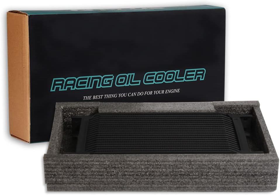 PIT66 25 filas AN10-10AN universal aluminio motor transmisión aceite enfriador kit+filtro de aceite reubicación kit negro B Set